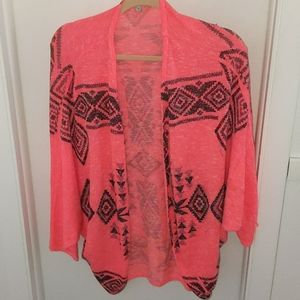 Neon Pink Bat Winged Sweater🍂